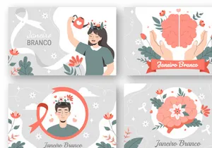 13 Janeiro Branco Illustration