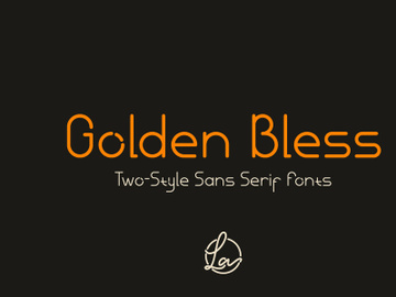 Golden Bless - A Monoline Sans Serif Font preview picture