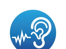 Hearing logo template and symbol vector icon design