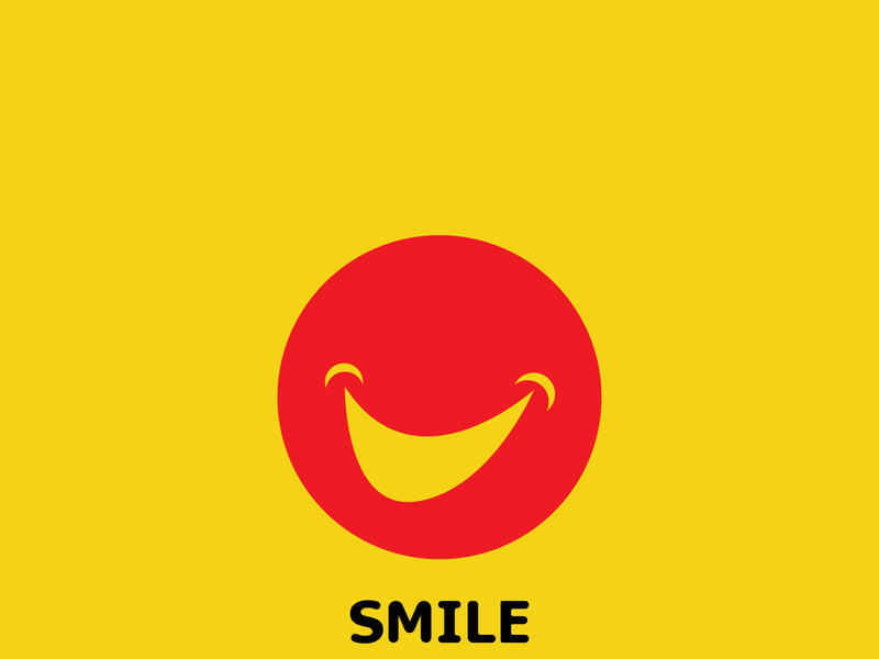 Smile logo and symbol vector image