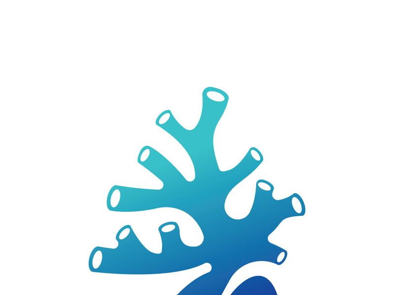 Corals icon logo design and symbol illustration vector