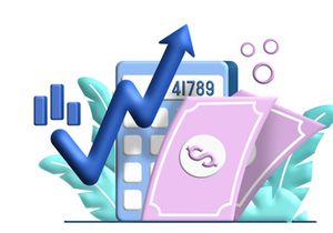Inflation Business 3d flat Illustration for business finance