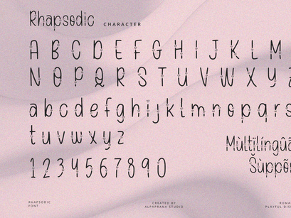 Rhapsodic - Display Font
