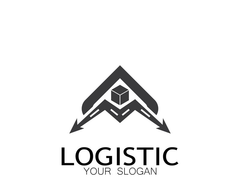 logistics logo icon illustration vector design  distribution symbol  delivery of goods  economy  finance