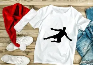 A person falling or sliding on the ground in a dynamic pose