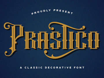 Prastico - Blackletter Font preview picture