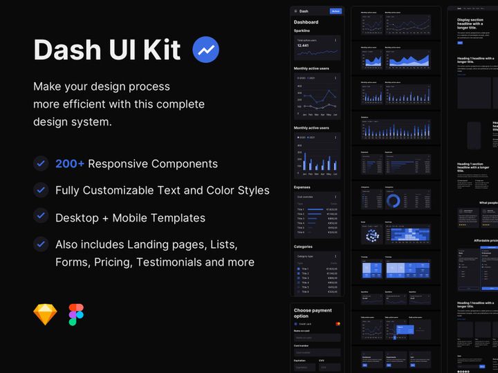 Dash UI Kit - Dark preview picture