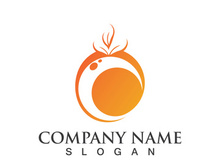 Orange logo design Vector icon illustration design