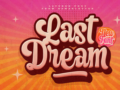 Last Dream – Layered Font