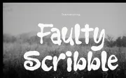 Faulty Scribble | Ugly Handwritten Font