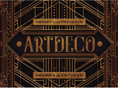 Free ArtDeco Frames & Letters