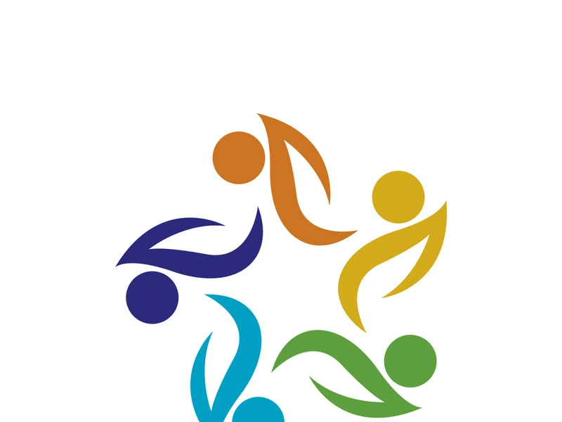 Community, network and social icon design template