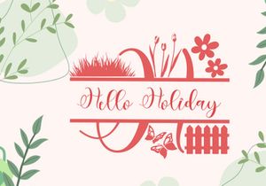 Floral Cute Monogram