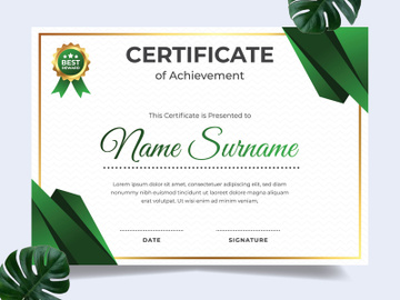 Modern certificate design template preview picture