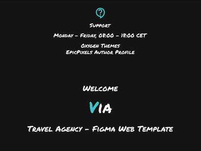 Via - Travel Agency - Figma Web Template