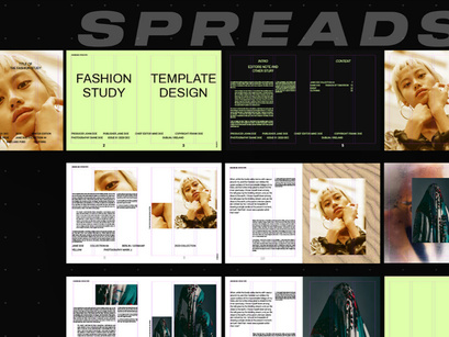 Free InDesign Template - Fashion Study