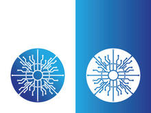 Technology logo images illustration design template