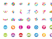 Community group team people logo vector