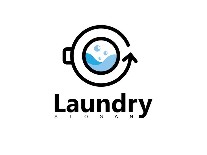 Laundry Washing Machine Logo