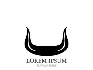 Bull horn logo and symbols template icons app preview picture