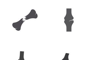 Bone logo design.logo for nursing, medical, orthopedic.