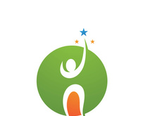 Star success people care logo and symbols