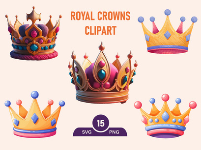 Royal Golden Crown kings PNG Clipart