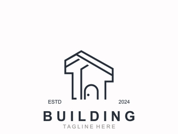 Building logo construction modern real estate symbol for architecture house and property design preview picture