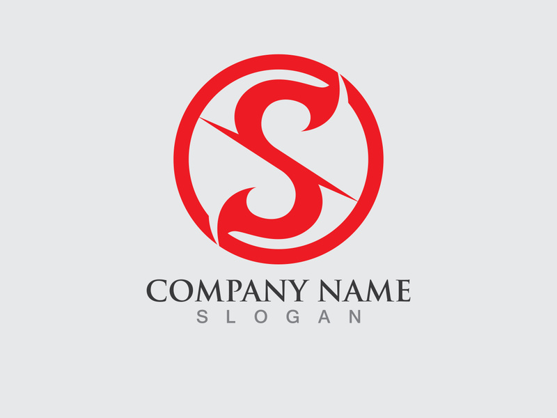 S letter logo initial company name