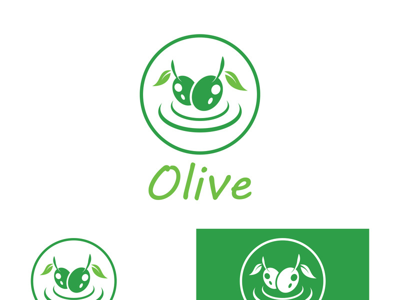 Olive fruit logo design.