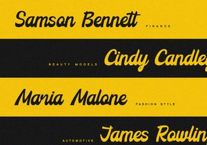 Grandeur - Bold Script