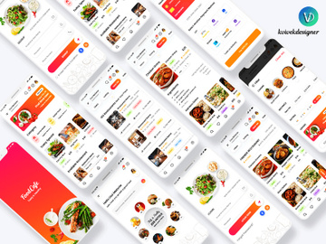 Food Order and Delivery Mobile App UI Kit preview picture