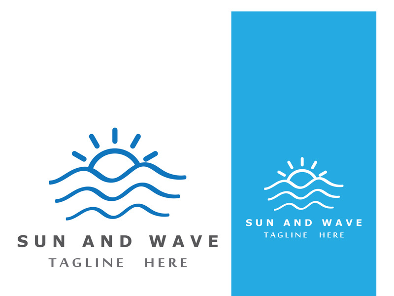 Creative and unique sun logo design.