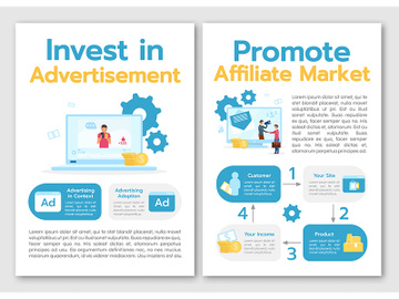 Invest in advertisement brochure template preview picture