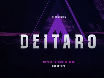 Deitaro | Futuristic Display Sans preview picture