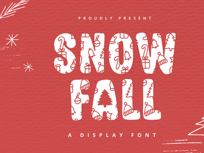Snowfall - Display Font