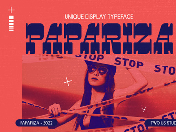 Papariza - Retro Display Font preview picture