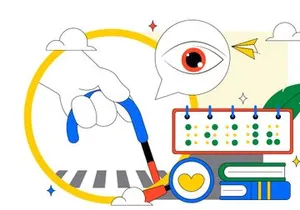 10 International White Cane Day Illustration