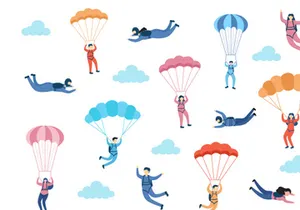 13 Skydive Outdoor Flat Design