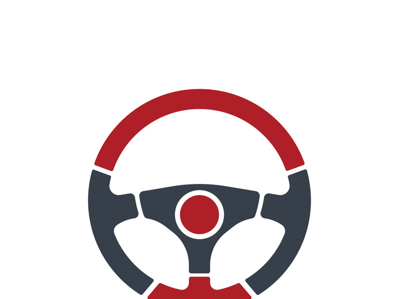 Steering Wheel vector image logo