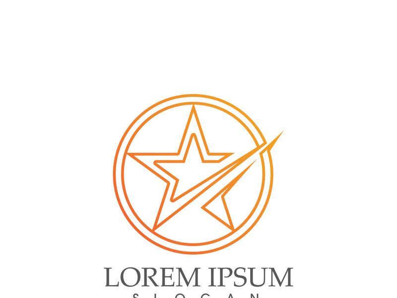Star icon Template vector illustration design