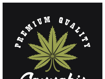 Mariuhana leaf symbol, marijuana or hemp icon, cannabis medical sign, weed drug vector illustration preview picture