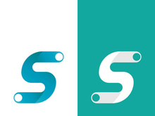 Business corporate S letter logo design vector