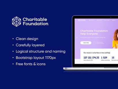Charitable Foundation - UI Design Template