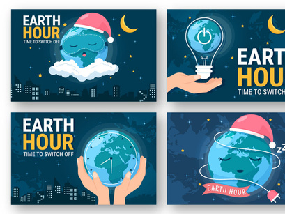 14 Happy Earth Hour Day Illustration