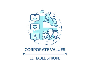 Core values concept icon preview picture