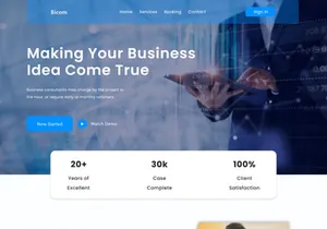 Business Consultant Web Page Template