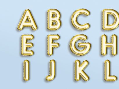 [Free] Foil Balloon Text Effect PSD File