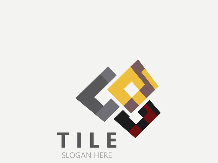 Elegant Tile Flooring Logo Design business store building Template