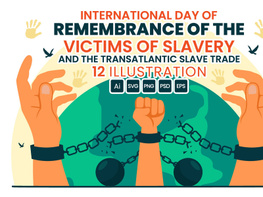 12 Remembrance of the Victims of Slavery and Slave Trade Illustration preview picture